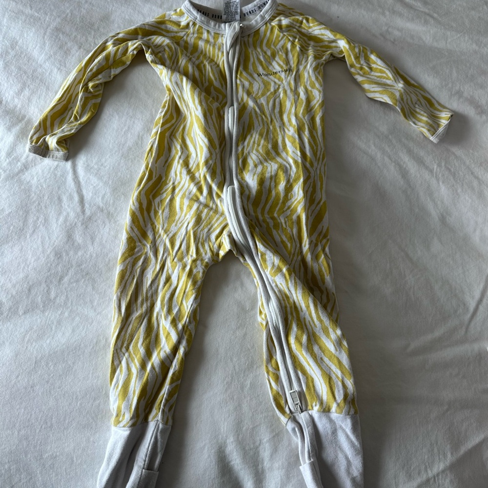 BONDS Australia Wondersuit - Yellow and White Kids One Piece